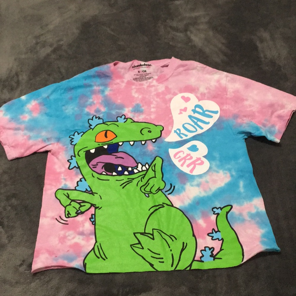 Pink and blue tie-dye shirt|Size: S|Brand: Nickelodeon